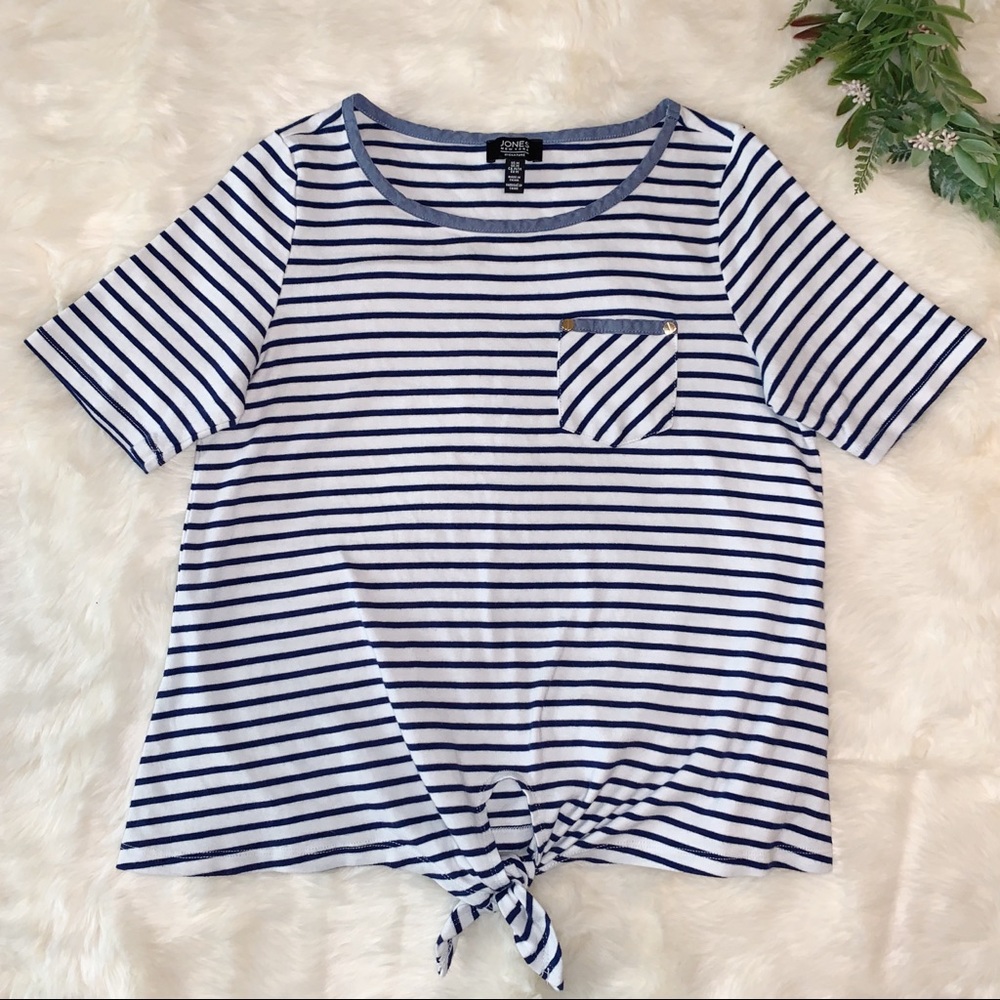 Jones New York | Tie Front Top